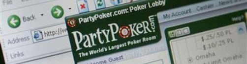 A computer screen displays an online gambling website